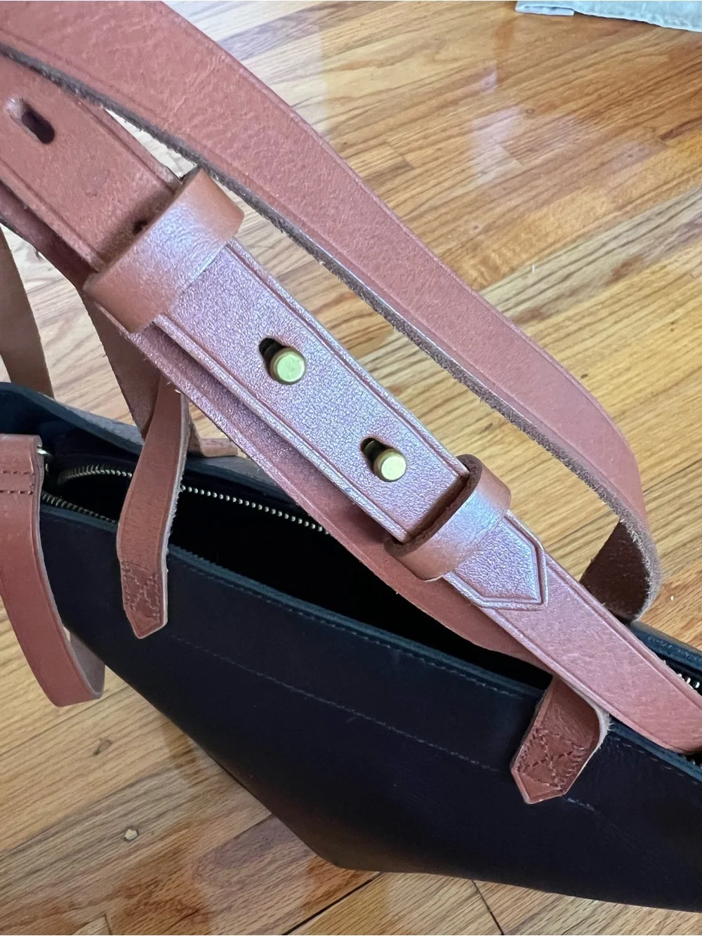 Madewell Leather Zip-Top Medium Transport Tote NWOT
